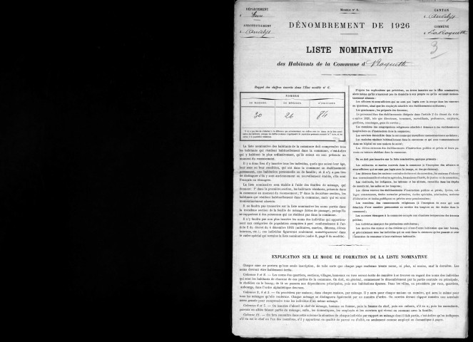 ROQUETTE(LA) 1926
