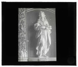 Église de Daubeuf-près-Vatteville (Eure), statue de Saint-Jean-Baptiste.