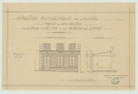 Evreux _"Bureaux de l'Inspection académique. Projet de construction d'une salle d'attente et d'un bureau pour les commis. Projet n° 2".