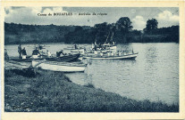 Bouafles. Le Camp de Bouafles (Eure). - Arrivée de régate.
