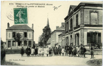 Romilly-la-Puthenaye. Bureau de poste et Mairie.