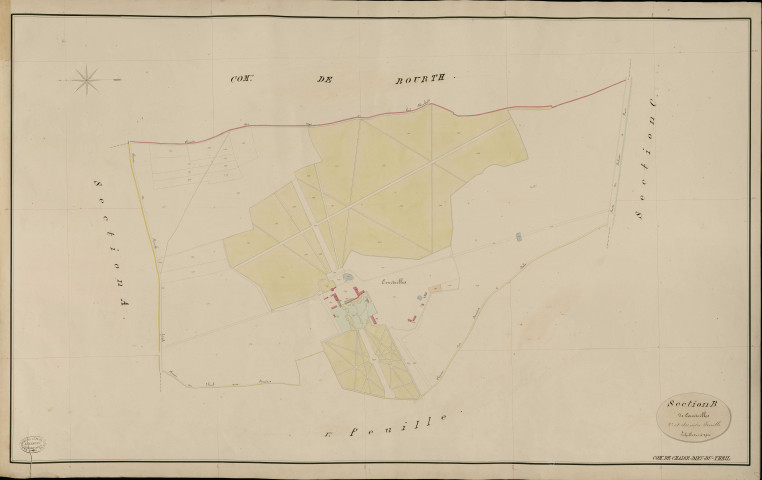 Chaise-Dieu-du-Theil. Section B _ de Courteilles _ 2e et dernière Feuille