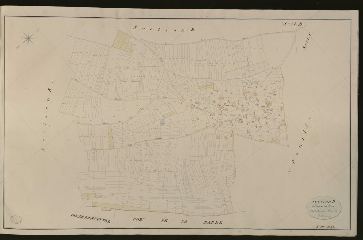 Gisay-la-Coudre. Section D _ du hameau des Rues _ 2e et dernière Feuille