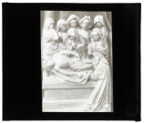 Église de Saint-Victor-de-Chrétienville (Eure), bas-relief en bois, mise au tombeau.