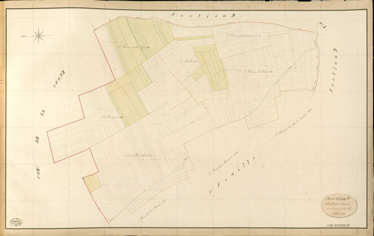 Avrilly. Section C _ de la Fosse du Merisier _ 2e et dernière Feuille