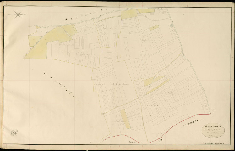 Croisille (La). Section A _ du Chemin d'Oissel _ 1re de 2 Feuilles