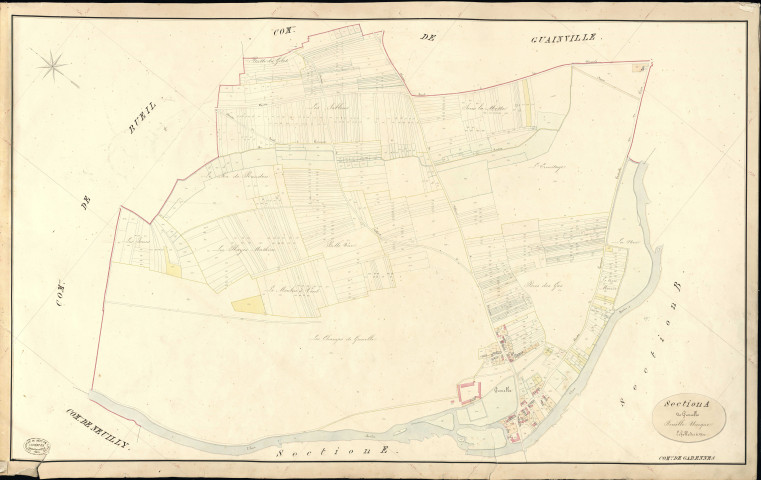 Garennes-sur-Eure. Section A _ de Grenelle _ Feuille Unique