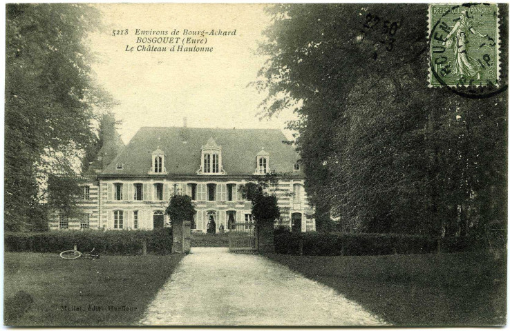 Bosgouet. Le Château d'Hautonne.