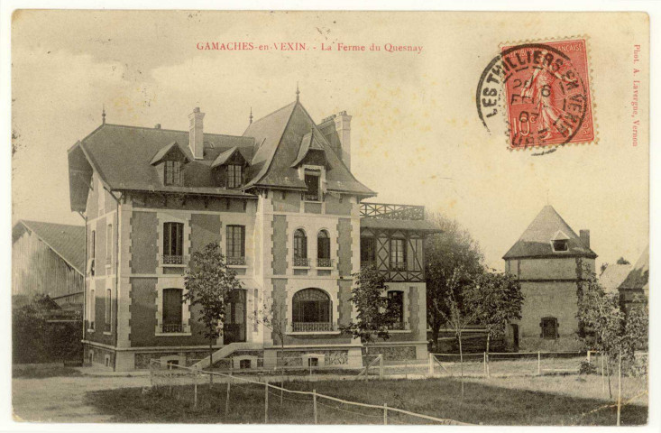 Gamaches-en-Vexin. La Ferme du Quesnay.