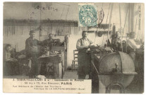 Couture-Boussey (La). J. THIBOUVILLE et Cie-Instrument de Musique-68 bis à 72, rue Réaumur-Paris-Vue intérieur de l'Atelier des Tourneurs-Fabrique de la Couture-Boussey.