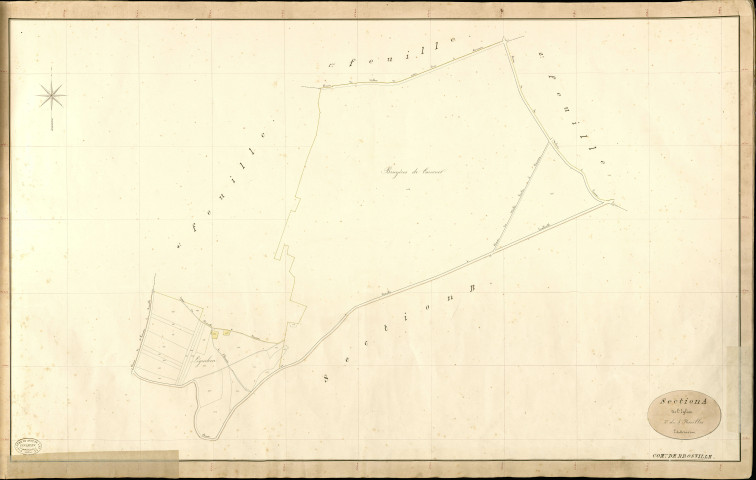 Brosville. Section A _ de l'Eglise _ 3e de 5 Feuilles