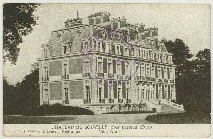 Bémécourt. Château de Souvilly, près Breteuil-Côté Nord.