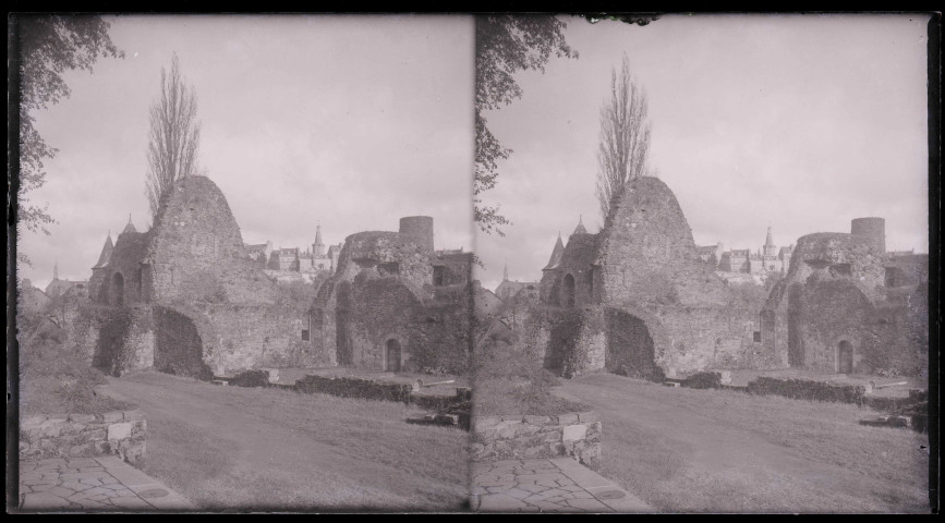 Ruines du premier château de Fougères (Ille-et-Vilaine).