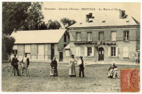Brosville. La Mairie et l'Ecole.