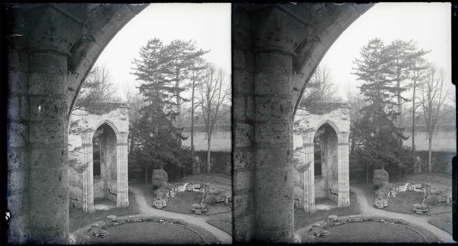 Ruines et vestiges de l'abbaye de Jumièges (Seine-Maritime).