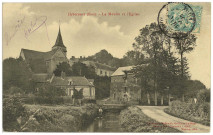 Hébécourt. Le moulin et l'Eglise.