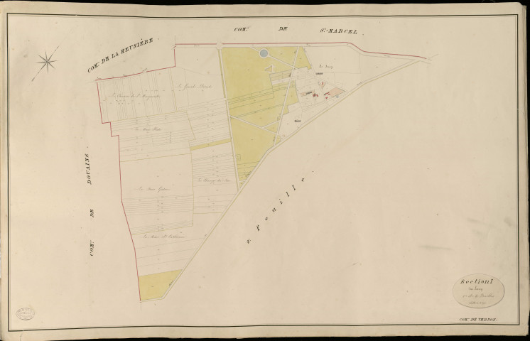 Vernon. Section I _ du Soucy _ 1re de 3 Feuilles