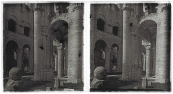 Ruines de l'abbaye de d'Hambye à Percy (Manche).