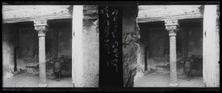 Cour copte au Caire (Égypte).