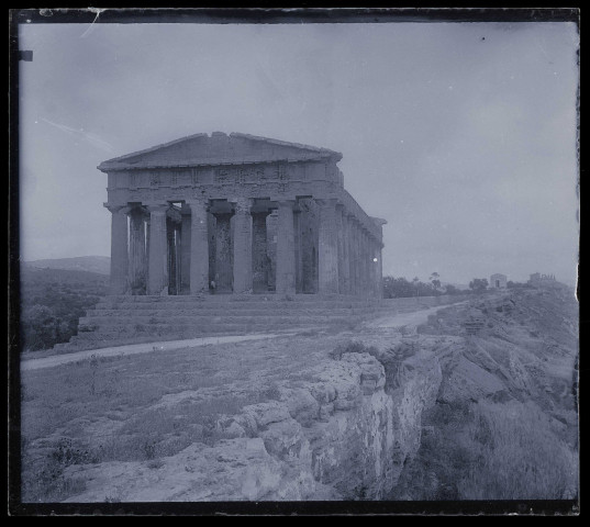 Temple de la Concorde dans la vallée de l'Agrigente en Sicile (Italie).