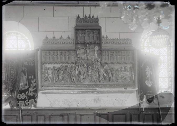 Retable de l'église de Bosnormand (Eure) représentant la Passion du Christ.