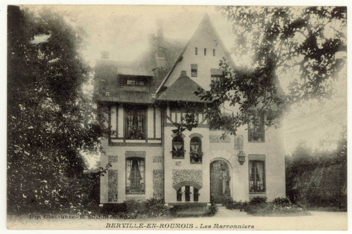 Berville-en-Roumois. Les Marronniers.