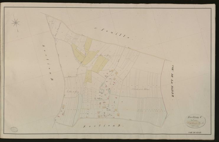 Gisay-la-Coudre. Section C _ des Trez _ 2e et dernière Feuille