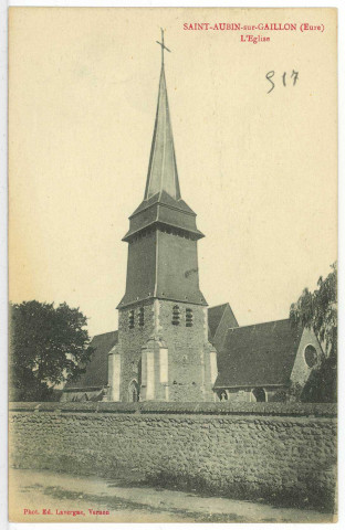 Saint-Aubin-sur-Gaillon. L'Eglise.