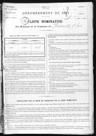 BARNEVILLE SUR SEINE 1891