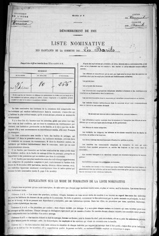 BARILS(LES) 1911