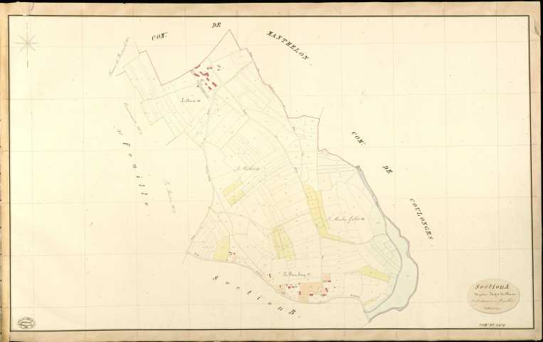 Sacq (Le). Section A _ du Petit Sacq et du Clairet _ 2e et dernière Feuille