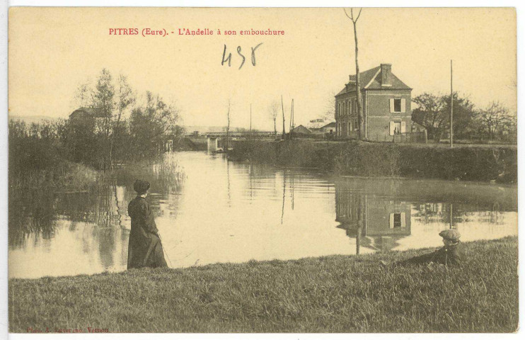 Pîtres. L'Andelle à son embouchure.