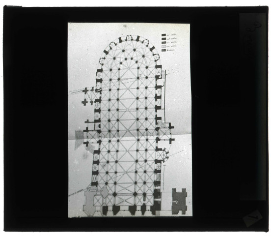 Cathédrale Saint-Étienne de Bourges (Cher), plan.