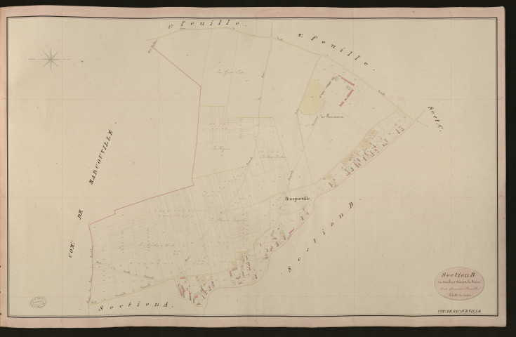 Bacqueville. Section B _ du Moulin à Vent et de la Poterie _ 3e et dernière Feuille