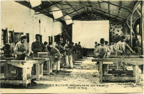 Andelys (Les). Ecole Militaire préparatoire des Andelys - Atelier de bois.