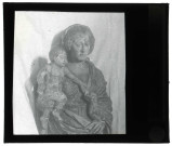 Église d'Authouillet (Eure), statue en buste de Vierge à l'enfant.