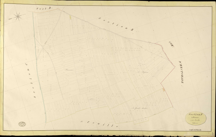 Iville. Section F _ de Flammare _ 1re de 2 Feuilles