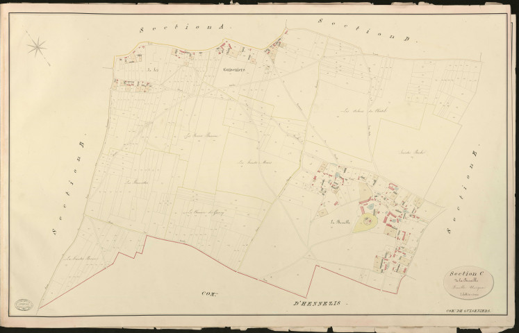Guiseniers. Section C _ de la Bucaille _ Feuille Unique