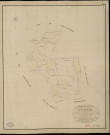 Vaux-sur-Risle. Tableau d'assemblage _ du Plan Parcellaire de la Commune de Vaux sur Risle _ Canton de Rugles - Evreux - Eure. _ Terminé sur le Terrain le 5 Aout 1834, sous l'administration de M. A Passy, Préfet _ M. Geferlain, Maire _ et sous la Direction de M. Marel, Directeur des Contributions directes _ M. Le Fébure, Géomètre en Chef. _ Par M. Charpentier, Géomètre de 1re classe.