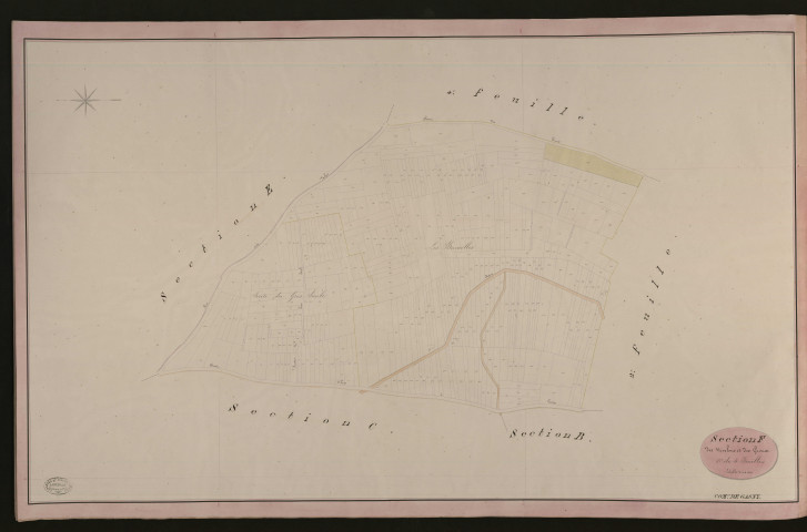 Gasny. Section F _ des Nivelons et des Groux _ 1re de 4 Feuilles