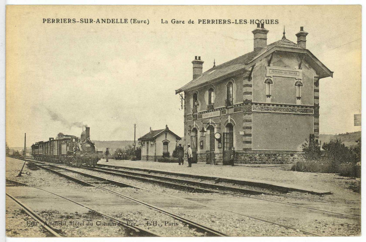 Perriers-sur-Andelle. Gare de Perriers -les-Hogues.