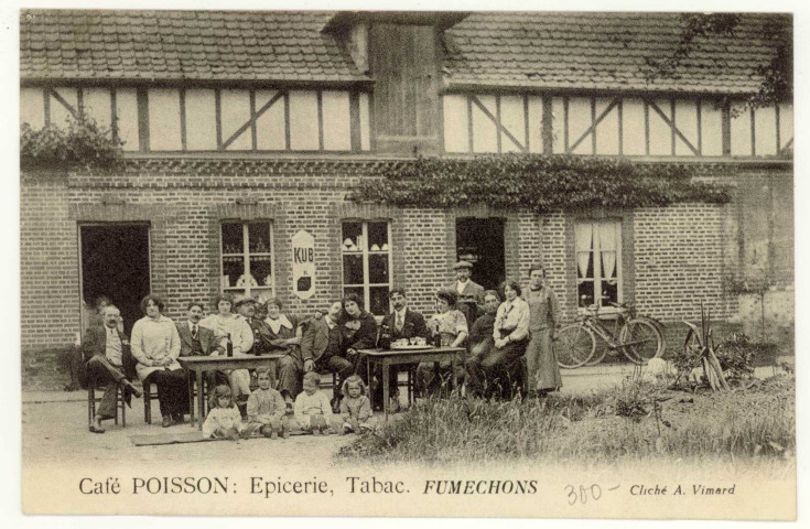 Ecardenville-la-Campagne. Café POISSON : Epicerie, Tabacs.