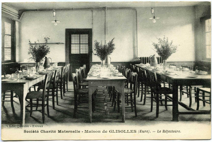Glisolles. Société Charité Maternelle - Maison de Glisolles - Le Réfectoire.