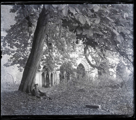 Ruines et vestiges de l'abbaye Notre-Dame-de-Fontaine-Guérard à Radepont (Eure).