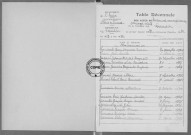 Tables (1923-1932)