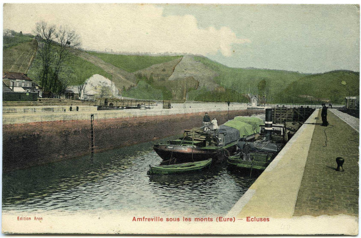 Amfreville-sous-les-Monts. Ecluses.