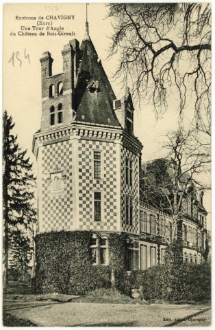 Chavigny. Une Tour d'Angle du Château de Bois-Giroult.