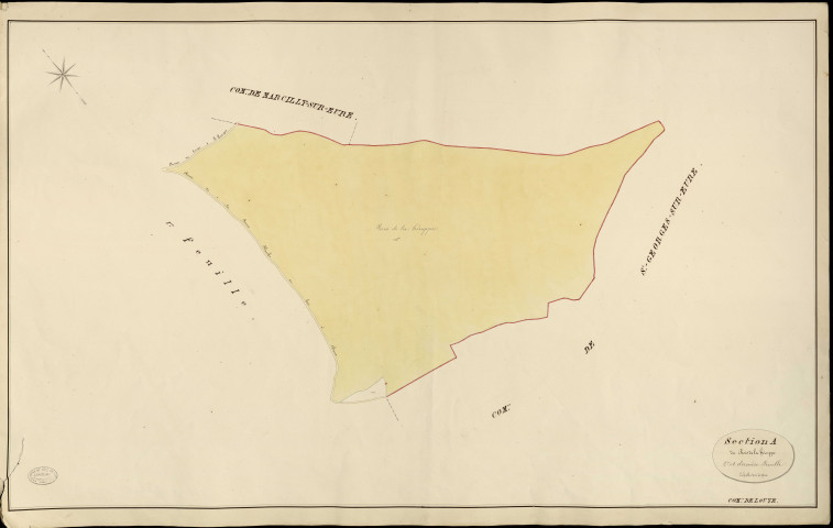 Louye. Section A _ du Bois de la héruppe _ 2e et dernière Feuille