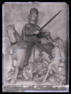 Église du Tilleul-Lambert (Eure), statue de Saint-Martin.