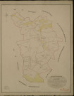 Bosgouet. Tableau d'assemblage _ du Plan Parcellaire de la Commune de Bosgouet _ Canton de Routot - Pontaudemer - Eure. _ Terminé sur le Terrain le 30 Octobre 1826 , sous l'administration de M.Le Vicomte Raymond Delaitre, Préfet _ M. Dallet, maire _ sous la Direction de M.Hurtrelle, Directeur des Contributions directes _ M. Hautier, Géomètre en Chef. _ Par M. Roger, Géomètre de 1re classe.
